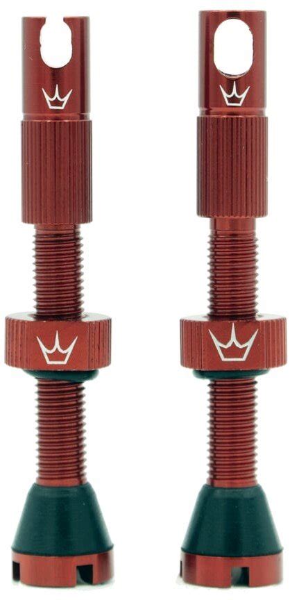 PEATY S X CHRIS KING MK2 RED TUBELESS VALVES 42MM 00083776