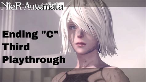 Nier Automata Ending C 3rd Playthrough A2 With No Commentary YouTube