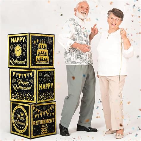 Amazon Affrolling 3 Pcs Retirement Party Decorations Boxes For Men