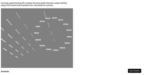 D Css Experiment Forked Codesandbox