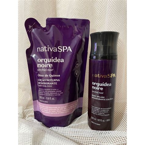 Nativa Spa Orqu Dea Noire Refil Hidratante Body Splash O Botic Rio