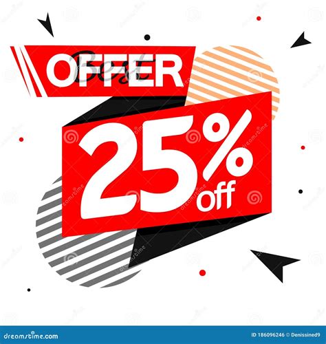 Sale 25 Off, Discount Banner Design Template, Promo Tag, Vector ...