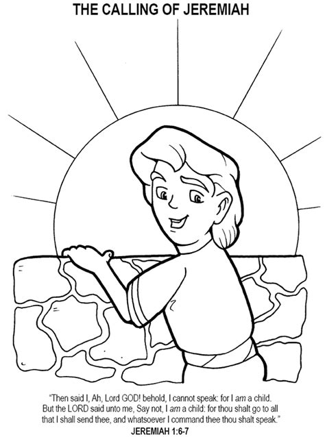 Jeremiah The Prophet Coloring Pages