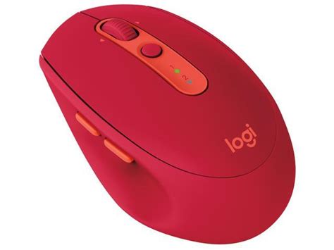 Logitech M Ruby Red Dual Rf Bluetooth Wireless