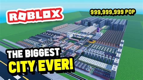 Building The Biggest City Ever In Mini Cities Roblox Youtube