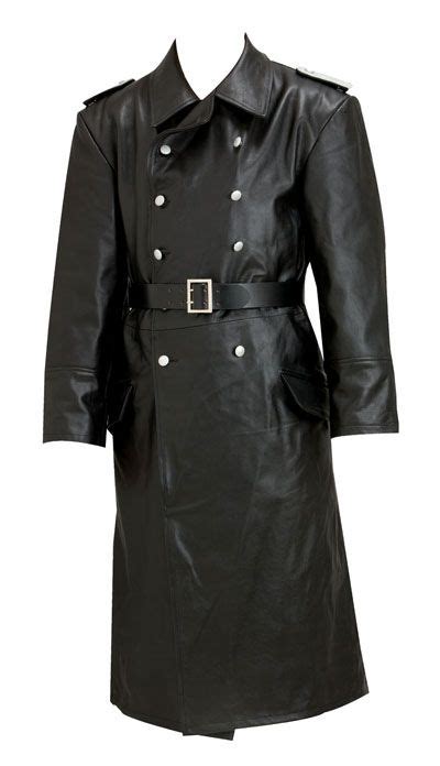 Haupsturmfuhrer Trench Coat Leather Coat Jacket Vintage Leather Jacket