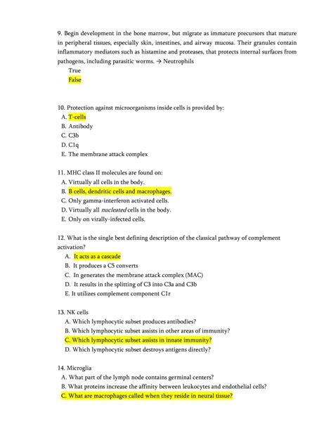 Solution Immunology Mcqs Studypool