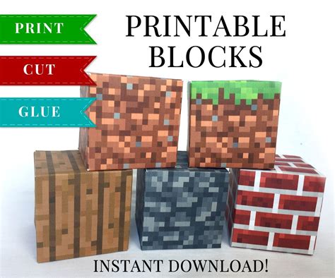 Printable Minecraft Papercraft Sets - Printable Papercrafts - Printable Papercrafts