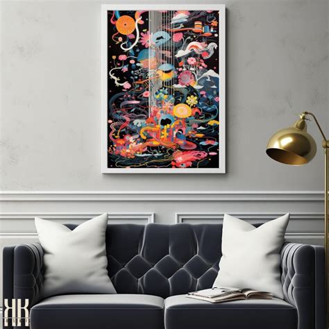 Eccentric Trippy Universe Wall Art Featsy Online Flea And Craft