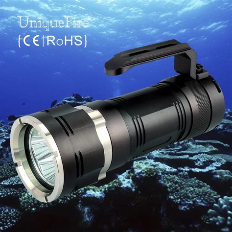 Lumen Diving Flashlight Uniquefire Super Bright Xml Led