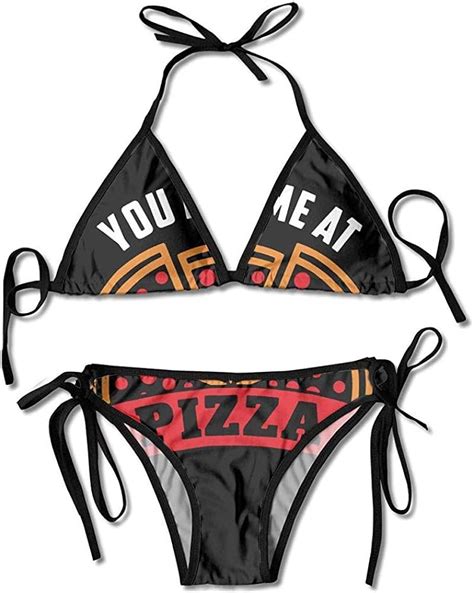 Bikini You Had Me At Pizza Women Bikini Beachwear Affascinante Costume Da Bagno Da Spiaggia