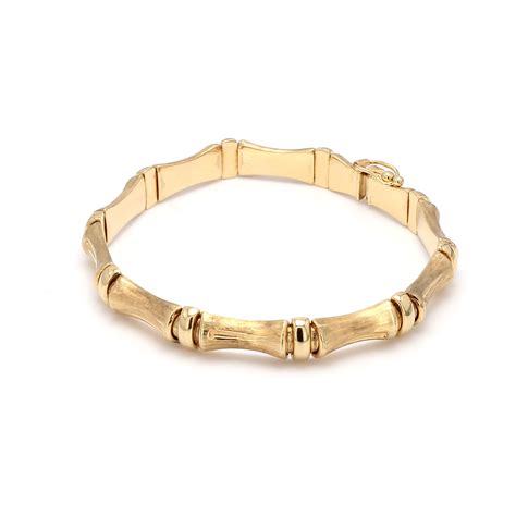 Bailey’s Estate Bamboo Textured Bracelet In 14k Yellow Gold Bailey S Fine Jewelry