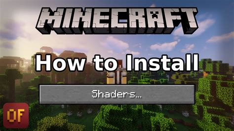 How To Install SHADERS For MINECRAFT YouTube