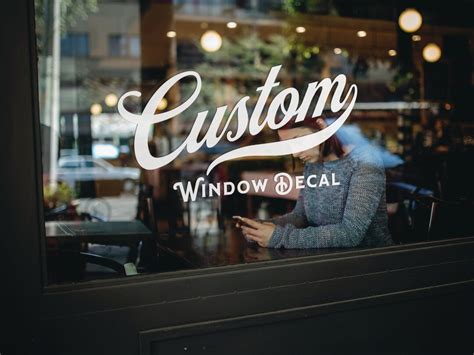 Business Window Lettering Decals Personalized, High-quality Vinyl ...