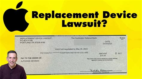 The Apple Replacement Device Lawsuit Checks Are Not A Scam But Poorly