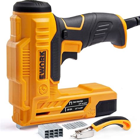 Amazon EWORK Electric Staple Gun Nail Gun Kit For DIY Project And