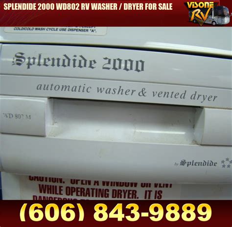 Salvage Rv Parts Splendide 2000 Wd802 Rv Washer Dryer For Sale Used