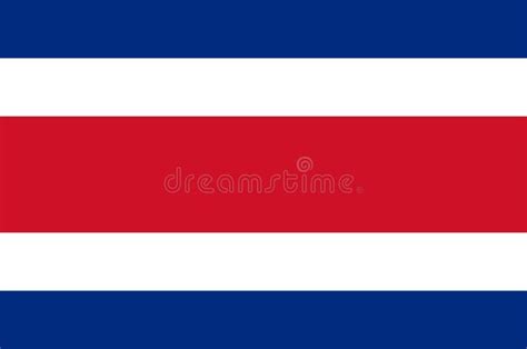 Flag Of Costa Rica Stock Vector Illustration Of State 168535086