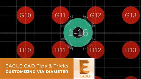 Eagle Cad Tips And Tricks Customizing Via Diameter Youtube