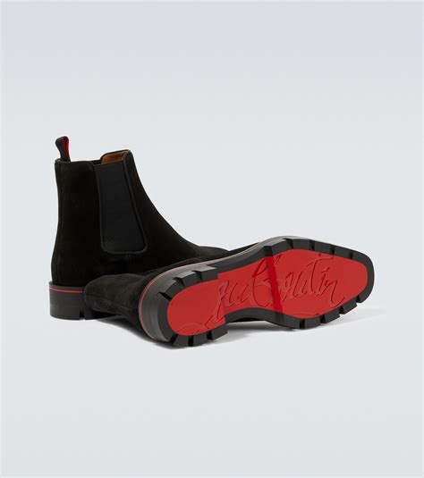 Christian Louboutin Alpinosol Suede Chelsea Boots Christian Louboutin