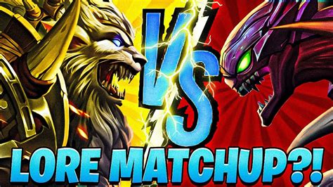 KHA ZIX Vs RENGAR THE ULTIMATE LORE MATCHUP YouTube