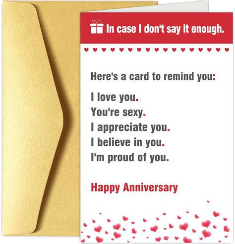 Amazon Chenive Romantic Anniversary Card For Husband Wife Sweet