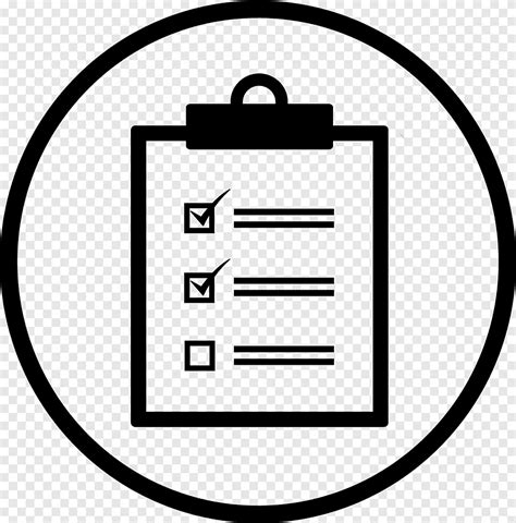 Computer Icons Checklist List Text Black Png PNGEgg