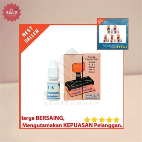 Jual Isi Ulang Tinta Cap Stampel Otomatis Manis Refill Stamp Ink