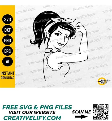 Strong Woman Svg Girl Power Svg Ladies Decal Graphics Sh Inspire