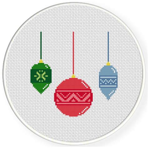 Charts Club Members Only: Christmas Ornaments Cross Stitch Pattern ...