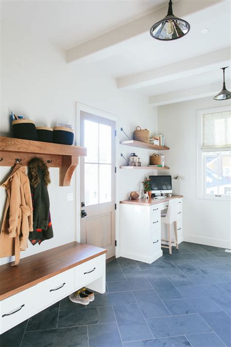 Kate Marker Interiors Grant Residence Mudroom Bench Mudroom