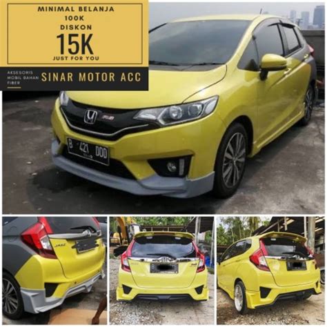 Jual Bodykit Full Depan Samping Belakang Custom Khusus Untuk Jazz GK5