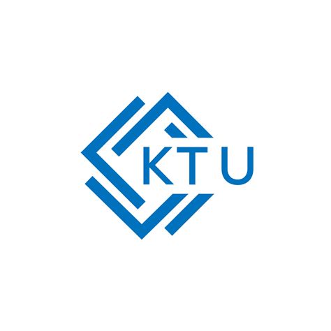 Ktu Letter Logo Design On White Background Ktu Creative Circle Letter