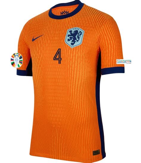 Virgil Van Dijk Netherlands Authentic Home Jersey Jerseymotion