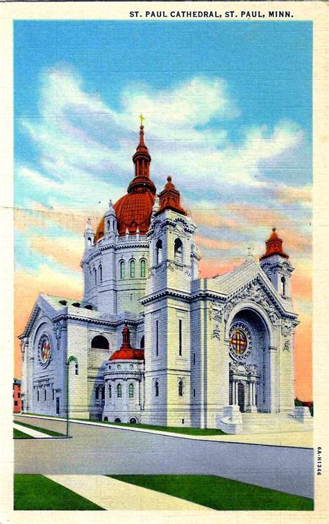 Old Saint Paul Minnesota Postcard Collection St Paul Cathedral A C