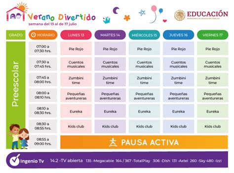 Sep Curso Verano Divertido Horarios De Actividades Para Alumnos De