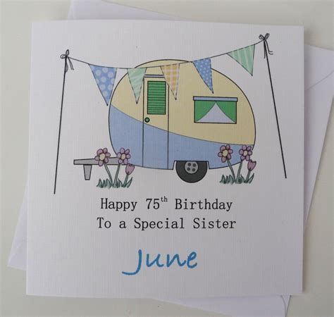 Personalised Caravan Birthday Card Anniversary Card Etsy Uk