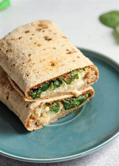 Sun Dried Tomato Spinach Feta Egg White Wrap Fit Mitten Kitchen