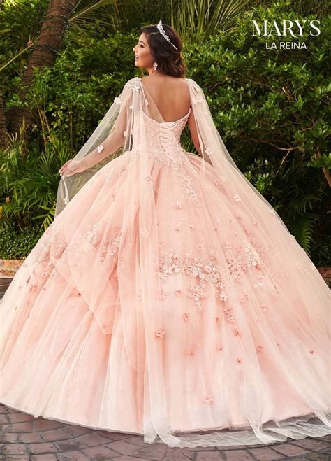 Cape Quinceanera Dress By Mary S Bridal Mq In Quinceanera