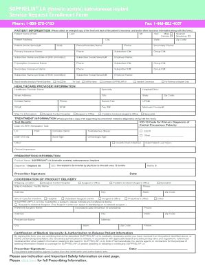 Fillable Online SUPPRELIN LA (histrelin acetate) subcutaneous implant ...