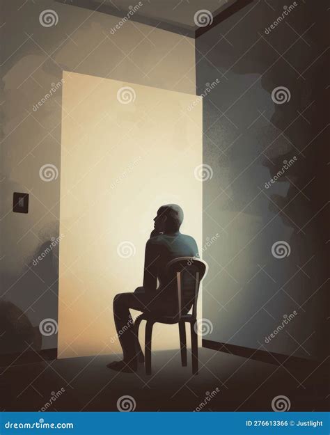 A Person Sitting In A Corner Of A Room With Their Face Obscured By A