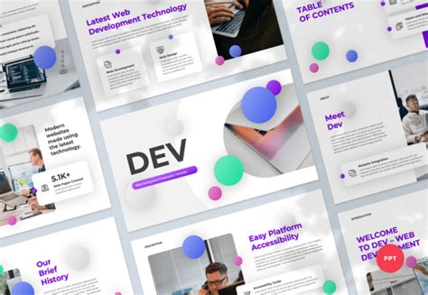 Web Development PowerPoint Presentation Template - Graphue