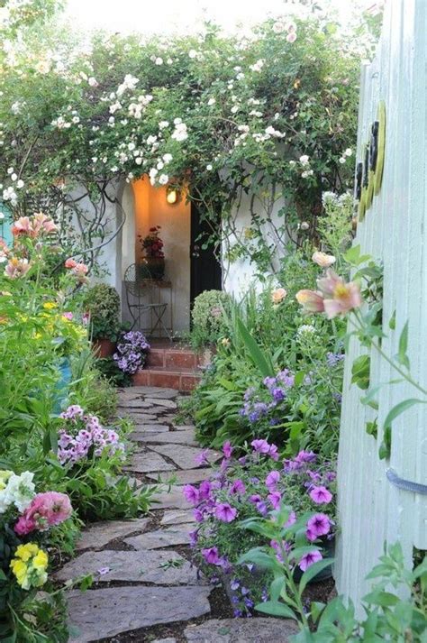 Romantic Cottage Garden Love The Broken Stone Walkway Cottage