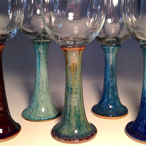 Ceramic Wine Glass Etsy