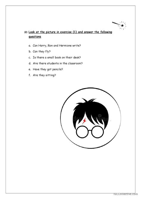 Harry Potter Verb To Be Verb Have English Esl Worksheets Pdf Doc