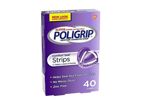 Super Poligrip Strips, 40 Count Ingredients and Reviews