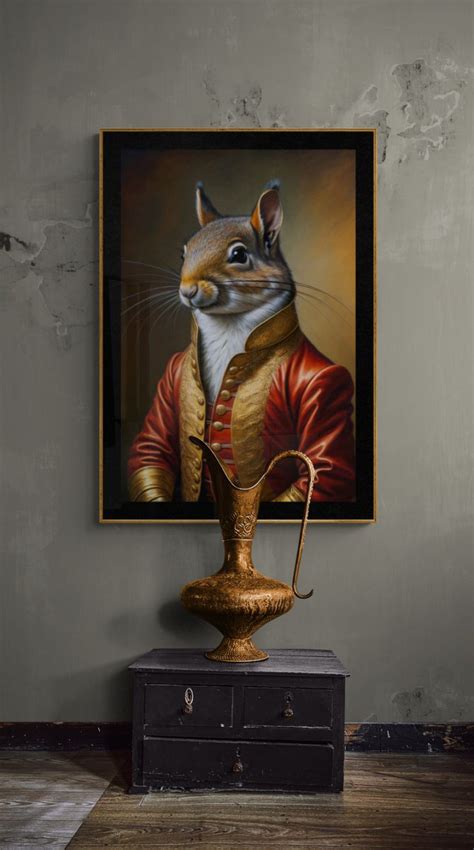 Trendy Squirrel Wall Art | Download Artwork