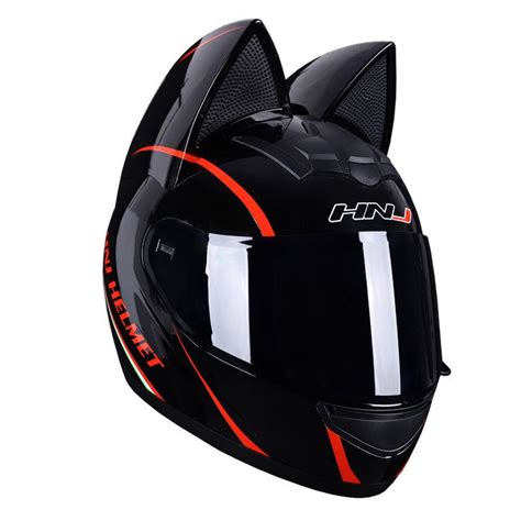 Women Cat Ears Motorcycle Helmet Motorcycle Helmets Full Face