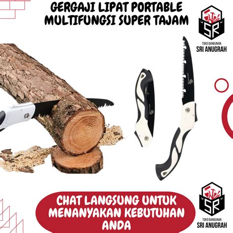 Jual Gergaji Lipat Portable Multifungsi 47cm 210mm Portabel Folding