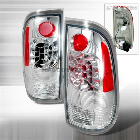 1997 2003 Ford F150 F250 Euro LED Tail Lights Chrome